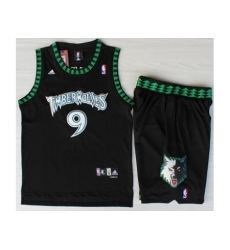 Minnesota Timberwolves 9 Ricky Rubio Black Swingman NBA Jerseys Short Suits Minnesota Timberwolves 9 Ricky Rubio Black Swingman NBA Jerseys Short Suits