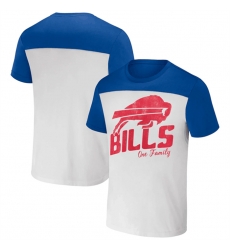 Men Buffalo Bills Cream Blue X Darius Rucker Collection Colorblocked T Shirt Men Buffalo Bills Cream Blue X Darius Rucker Collection Colorblocked T Shirt