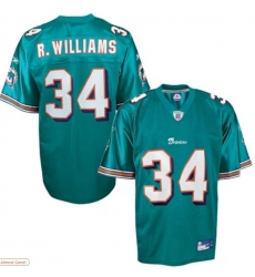 Men Reebok NFL Equipment Miami Dolphins #34 Ricky Williams Aqua Football Jersey Men Reebok NFL Equipment Miami Dolphins #34 Ricky Williams Aqua Football Jersey