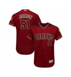 Mens Arizona Diamondbacks 51 Randy Johnson Red Alternate Authentic Collection Flex Base Baseball Jersey Mens Arizona Diamondbacks 51 Randy Johnson Red Alternate Authentic Collection Flex Base Baseball Jersey