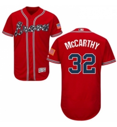 Mens Majestic Atlanta Braves 32 Brandon McCarthy Red Alternate Flex Base Authentic Collection MLB Jersey Mens Majestic Atlanta Braves 32 Brandon McCarthy Red Alternate Flex Base Authentic Collection MLB Jersey