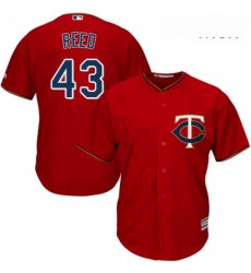 Mens Majestic Minnesota Twins 43 Addison Reed Replica Scarlet Alternate Cool Base MLB Jersey Mens Majestic Minnesota Twins 43 Addison Reed Replica Scarlet Alternate Cool Base MLB Jersey