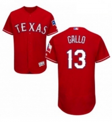 Mens Majestic Texas Rangers 13 Joey Gallo Red Alternate Flex Base Authentic Collection MLB Jersey Mens Majestic Texas Rangers 13 Joey Gallo Red Alternate Flex Base Authentic Collection MLB Jersey