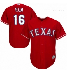 Mens Majestic Texas Rangers 16 Ryan Rua Replica Red Alternate Cool Base MLB Jersey Mens Majestic Texas Rangers 16 Ryan Rua Replica Red Alternate Cool Base MLB Jersey