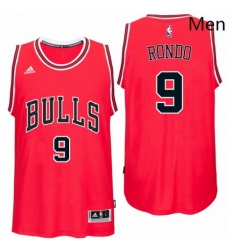 Chicago Bulls 9 Rajon Rondo Road Red New Swingman Jersey Chicago Bulls 9 Rajon Rondo Road Red New Swingman Jersey