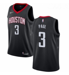 Womens Nike Houston Rockets 3 Chris Paul Authentic Black Alternate NBA Jersey Statement Edition Womens Nike Houston Rockets 3 Chris Paul Authentic Black Alternate NBA Jersey Statement Edition