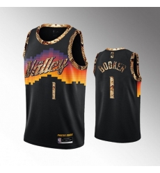 Men Phoenix Suns 1 Devin Booker 2021 Balck Exclusive Edition Python Skin Stitched Basketball Jersey Men Phoenix Suns 1 Devin Booker 2021 Balck Exclusive Edition Python Skin Stitched Basketball Jersey