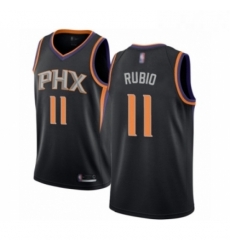 Mens Phoenix Suns 11 Ricky Rubio Authentic Black Basketball Jersey Statement Edition Mens Phoenix Suns 11 Ricky Rubio Authentic Black Basketball Jersey Statement Edition